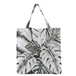 Abstract Art Tropical Leaves Grocery Tote Bag