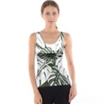 Abstract Art Tropical Leaves Women s Basic Tank Top