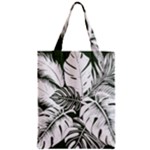 Abstract Art Tropical Leaves Zipper Classic Tote Bag