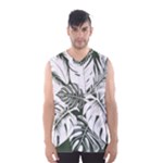 Abstract Art Tropical Leaves Men s Basketball Tank Top