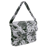 Abstract Art Tropical Leaves Buckle Messenger Bag