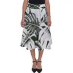 Abstract Art Tropical Leaves Perfect Length Midi Skirt