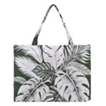 Abstract Art Tropical Leaves Medium Tote Bag