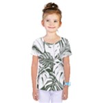 Abstract Art Tropical Leaves Kids  One Piece T-Shirt