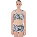 Abstract Art Tropical Leaves Work It Out Gym Set