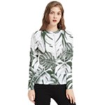 Abstract Art Tropical Leaves Women s Long Sleeve Rash Guard