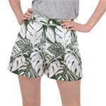 Abstract Art Tropical Leaves Women s Ripstop Shorts