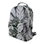 Abstract Art Tropical Leaves Flap Pocket Backpack (Large)