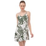 Abstract Art Tropical Leaves Summer Time Chiffon Dress