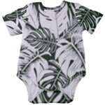 Abstract Art Tropical Leaves Baby Short Sleeve Bodysuit