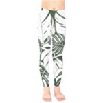 Abstract Art Tropical Leaves Kids  Classic Winter Leggings