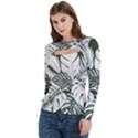 Women s Cut Out Long Sleeve T-Shirt 