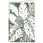 Abstract Art Tropical Leaves 8  x 10  Softcover Notebook