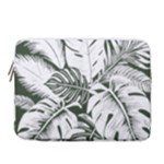 Abstract Art Tropical Leaves 14  Vertical Laptop Sleeve Case With Pocket