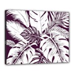 Abstract Art Tropical Leaves Canvas 20  x 16  (Stretched)