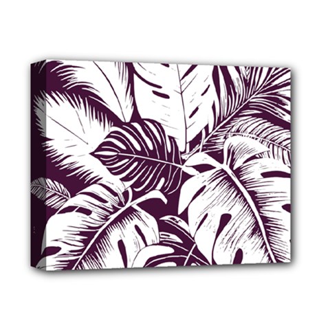 Abstract Art Tropical Leaves Deluxe Canvas 14  x 11  (Stretched) from ArtsNow.com