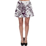 Abstract Art Tropical Leaves Skater Skirt