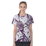 Abstract Art Tropical Leaves Women s Cotton T-Shirt