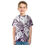 Abstract Art Tropical Leaves Kids  Sport Mesh T-Shirt