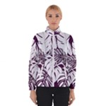 Abstract Art Tropical Leaves Women s Bomber Jacket