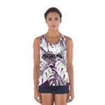 Abstract Art Tropical Leaves Sport Tank Top 