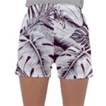 Abstract Art Tropical Leaves Sleepwear Shorts