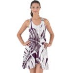 Abstract Art Tropical Leaves Show Some Back Chiffon Dress