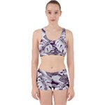 Abstract Art Tropical Leaves Work It Out Gym Set