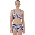 Abstract Art Tropical Leaves Perfect Fit Gym Set