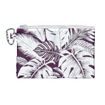 Abstract Art Tropical Leaves Canvas Cosmetic Bag (Large)