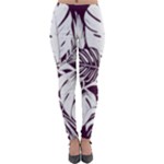 Abstract Art Tropical Leaves Lightweight Velour Leggings