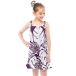 Abstract Art Tropical Leaves Kids  Overall Dress