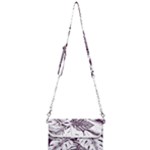 Abstract Art Tropical Leaves Mini Crossbody Handbag