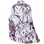 Abstract Art Tropical Leaves Double Compartment Backpack