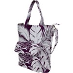 Abstract Art Tropical Leaves Shoulder Tote Bag