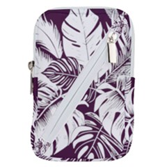 Abstract Art Tropical Leaves Belt Pouch Bag (Large) from ArtsNow.com