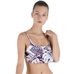 Abstract Art Tropical Leaves Layered Top Bikini Top 