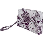 Abstract Art Tropical Leaves Wristlet Pouch Bag (Small)