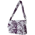 Abstract Art Tropical Leaves Full Print Messenger Bag (L)