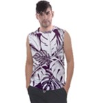 Abstract Art Tropical Leaves Men s Regular Tank Top