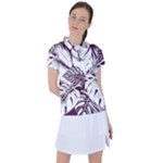 Abstract Art Tropical Leaves Women s Polo T-Shirt