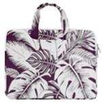 Abstract Art Tropical Leaves MacBook Pro 15  Double Pocket Laptop Bag 