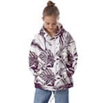 Abstract Art Tropical Leaves Kids  Oversized Hoodie