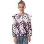 Abstract Art Tropical Leaves Kids  Peter Pan Collar Blouse