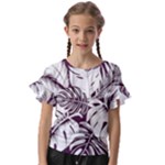 Abstract Art Tropical Leaves Kids  Cut Out Flutter Sleeves