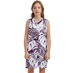 Abstract Art Tropical Leaves Kids  Basketball Mesh Set