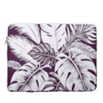 Abstract Art Tropical Leaves 15  Vertical Laptop Sleeve Case With Pocket