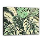 Abstract Art Tropical Leaves Canvas 16  x 12  (Stretched)