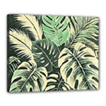 Abstract Art Tropical Leaves Canvas 20  x 16  (Stretched)