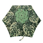 Abstract Art Tropical Leaves Mini Folding Umbrellas